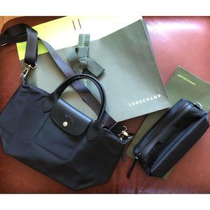 Longchamp Tote NWT & Pouch Bundle
